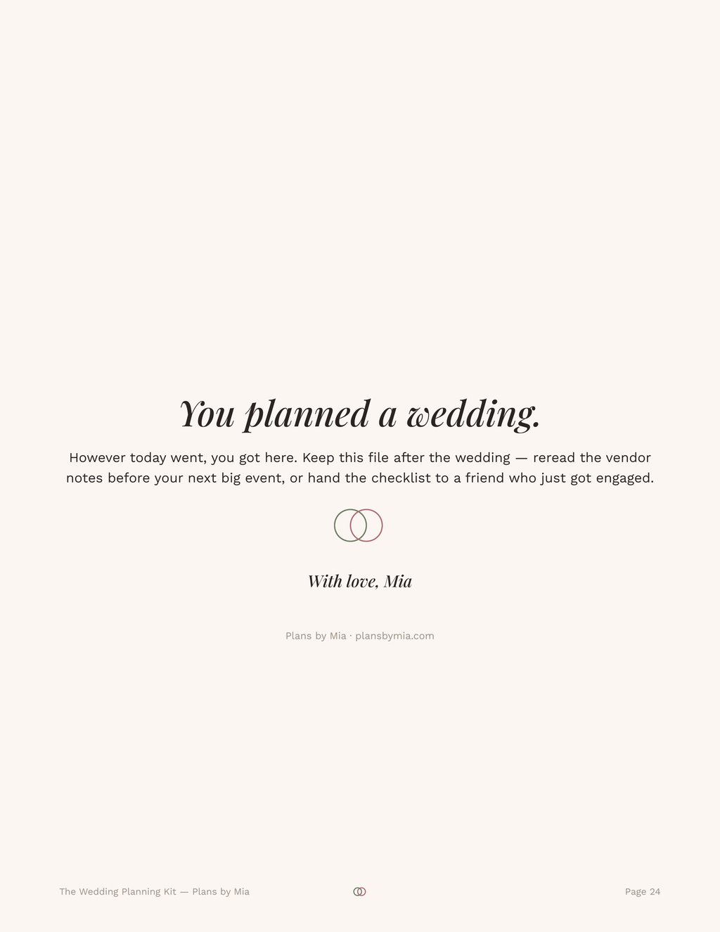 The Wedding Planning Kit — Fillable PDF Planner